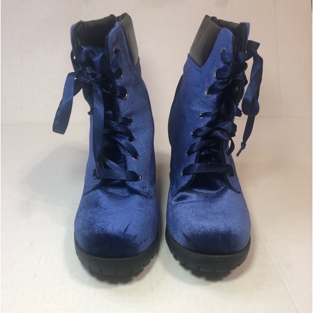Royal blue boots, size 9